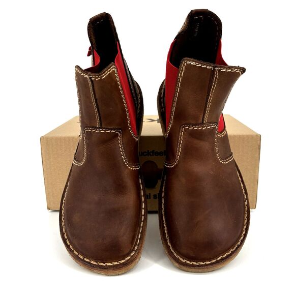 Duckfeet ROSKILDE Chelsea Boots Cocoa/Red EU SIZE 41 (US 8.5) NIB main image 8